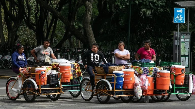 People on cargo bikes